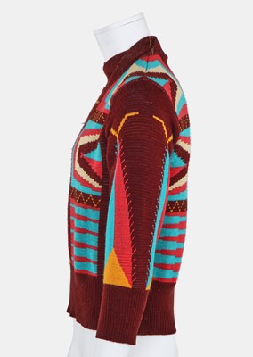 Lot 29 - A Westwood/McLaren Navajo patterned jumper, 'Savage' collection, Spring-Summer 1982