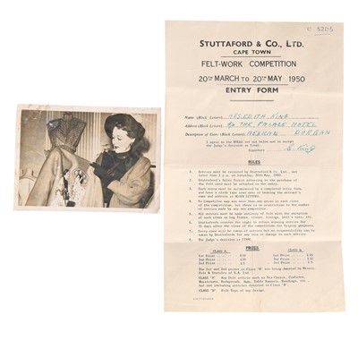 Lot 328 - A Mexican-style red felt appliqué jacket, 1950