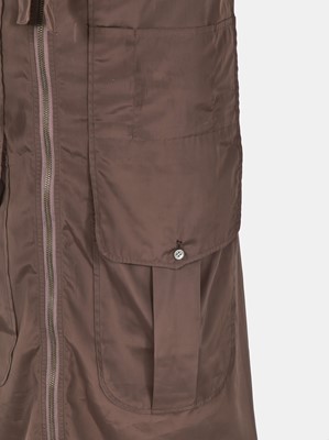 Lot 163 - A Jean Paul Gaultier men's brown polyester apron, modern