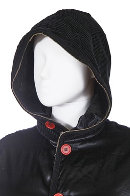 Lot 210 - A Jean Paul Gaultier sleeveless black hooded jacket, probably 'Chic Rabbis' collection, Autumn-Winter 1993-94