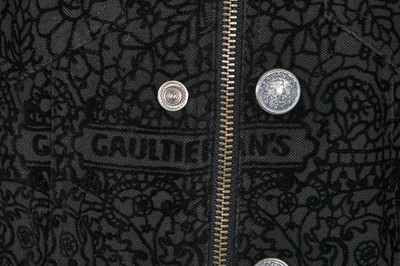 Lot 210 - A Jean Paul Gaultier sleeveless black hooded jacket, probably 'Chic Rabbis' collection, Autumn-Winter 1993-94