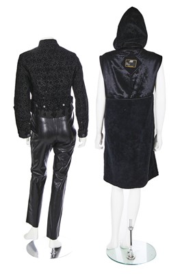 Lot 210 - A Jean Paul Gaultier sleeveless black hooded jacket, probably 'Chic Rabbis' collection, Autumn-Winter 1993-94