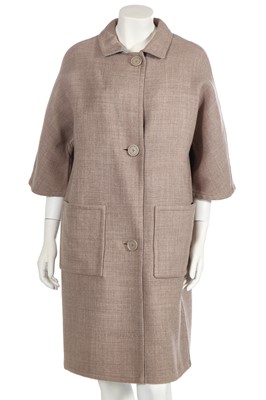 Lot 304 - A Balenciaga haute couture reversible wool coat, circa 1960