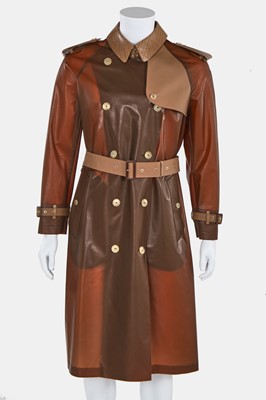 Lot 168 - A Burberry by Riccardo Tisci men's brown polyurethane trench coat, Autumn-Winter 2019-20