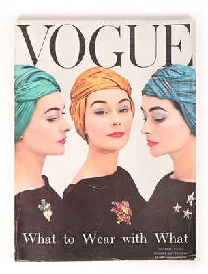 Lot 459 - British Vogue, 1950-59, sixty three issues...