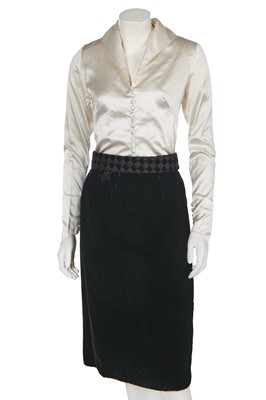Lot 326 - A group of black and white designer clothing, 1950s and later