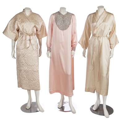 Lot 220 - A group of lingerie, robes, and kimonos, 1930s and later