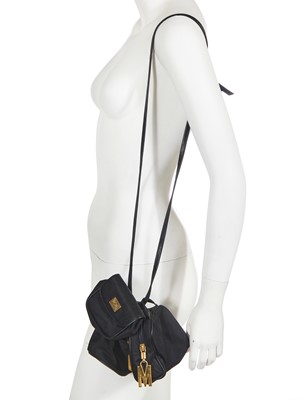 Lot 223 - A Thierry Mugler black velvet dress,  mid-1980s