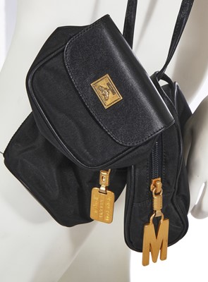 Lot 223 - A Thierry Mugler black velvet dress,  mid-1980s