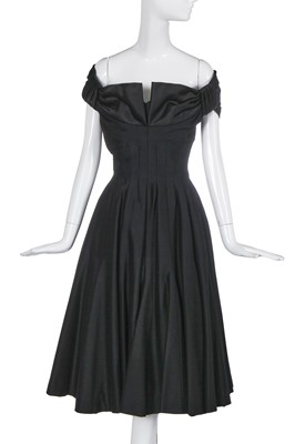 Lot 453 - An unlabelled haute couture evening dress, probably Balmain, early 1950s