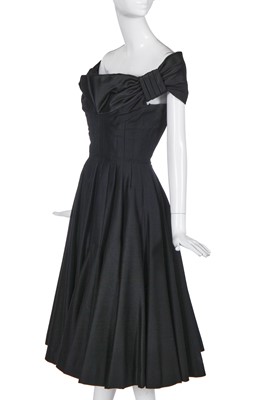 Lot 453 - A Jaques Fath haute couture evening dress, probably Balmain, Autumn-Winter 1954-55