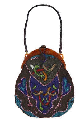 Lot 393 - A beaded bag, 1920s