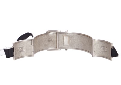 Lot 5 - A fine Chanel trompe l'oeil buckle choker necklace, 2014