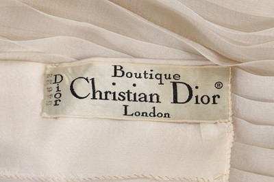 Lot 245 - A Christian Dior black velvet dress, 1972