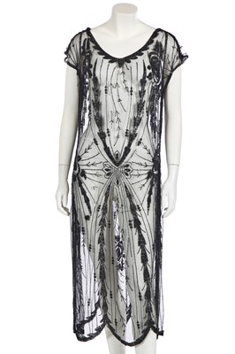 Lot 378 - A group of black evening wear, 1920s