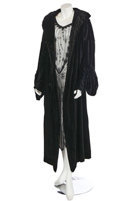 Lot 378 - A group of black evening wear, 1920s