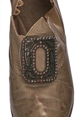 Lot 410 - A large group of ladies' shoes, mainly 1880s-1910s