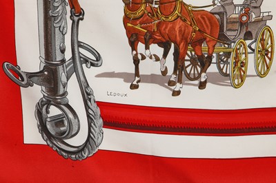 Lot 32 - A group of Hermès equestrian themed silk scarves