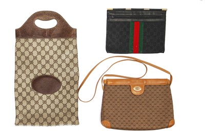 Lot 22 - A group of Gucci handbags and purses, 1970s