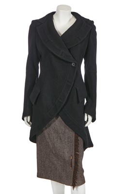 Lot 59 - An Alexander McQueen coat and skirt ensemble, 'Widows of Culloden', Autumn-Winter 2006-7