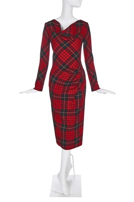 Lot 140 - An Alexander McQueen tartan dress,  'Widows of Culloden' commercial collection, Autumn-Winter 2006-07
