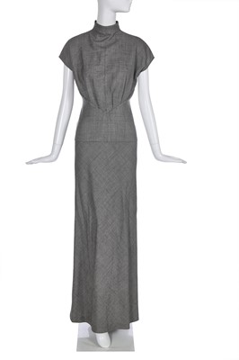 Lot 206 - A rare Alexander McQueen wool showpiece dress, 'Joan' collection, Autumn-Winter 1998-99