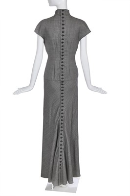 Lot 206 - A rare Alexander McQueen wool showpiece dress, 'Joan' collection, Autumn-Winter 1998-99