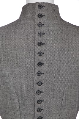 Lot 206 - A rare Alexander McQueen wool showpiece dress, 'Joan' collection, Autumn-Winter 1998-99