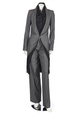 Lot 146 - An Alexander McQueen wool and silk suit, 'Eshu' collection, Autumn-Winter 2000-01