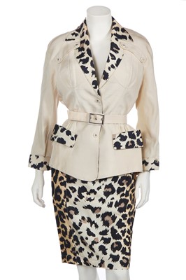 Lot 176 - A Thierry Mugler leopard print suit, Spring-Summer 1996