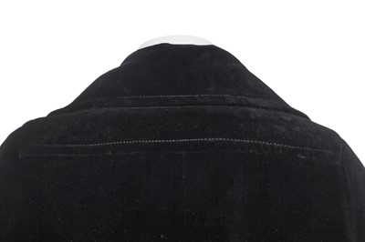 Lot 248 - A Christian Dior London black velvet evening cloak, circa 1970