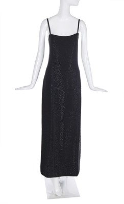 Lot 204 - A Hervé Léger beaded black bodycon dress, 1990s