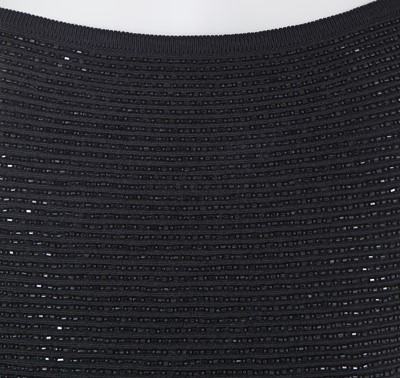 Lot 204 - A Hervé Léger beaded black bodycon dress, 1990s