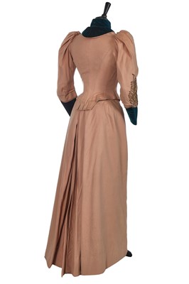 Lot 505 - A rare Redfern Paris wool walking suit, circa 1892