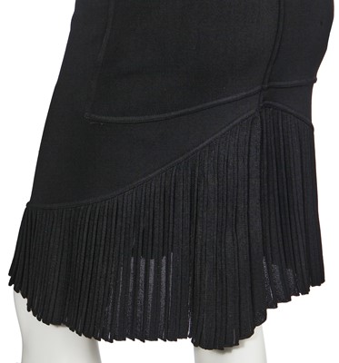 Lot 215 - An Azzedine Alaïa black rayon jersey dress, Spring-Summer 1990