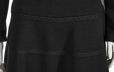 Lot 215 - An Azzedine Alaïa black rayon jersey dress, Spring-Summer 1990