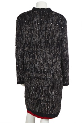 Lot 300 - A Lanvin sequined cocktail coat, late 1970s