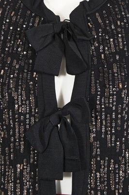 Lot 300 - A Lanvin sequined cocktail coat, late 1970s