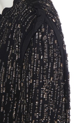 Lot 300 - A Lanvin sequined cocktail coat, late 1970s