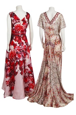 Lot 301 - A group of summer evening gowns, 1970s-modern