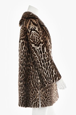 Lot 39 - An ocelot fur coat, circa 1960, unlabelled,...