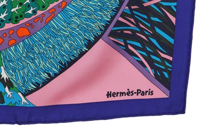 Lot 25 - An Hermès printed silk scarf, 2018