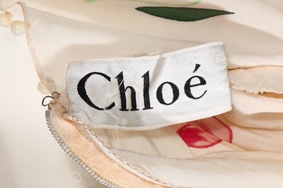Lot 298 - Two Chloé crêpe de chine floral print dresses, early 1970s