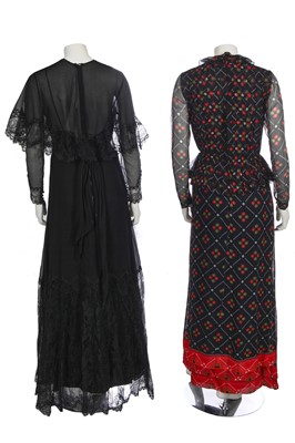 Lot 296 - Three Réty long sleeved dresses, 1970s