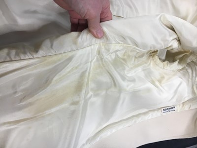 Lot 293 - An André Courrèges navy and cream coat, early 1970s