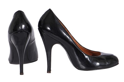 Lot 251 - A pair of rare Westwood/McLaren black patent leather 'SEX' stilettos, circa 1975