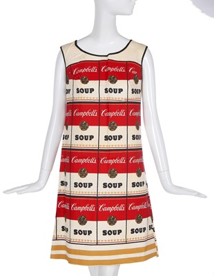 Lot 431 - A Campbell's Soup Company paper 'Souper' dress, 1966-67