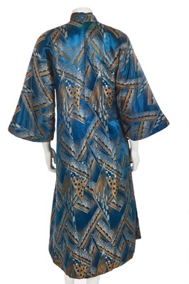 Lot 459 - A woven satin winter cheongsam, mid-1920s