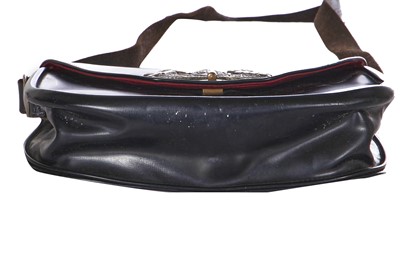 Lot 327 - A rare black patent Coronation handbag, 1953