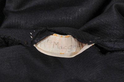 Lot 462 - A Norman Hartnell black ciré satin evening gown, circa 1930